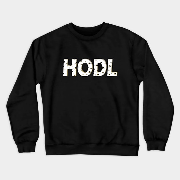 Blockchain hodl crypto currency Crewneck Sweatshirt by Kingluigi